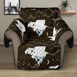 Polar Bear Pattern Background Recliner Cover Protector