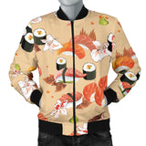 Sushi Pattern Men Bomber Jacket