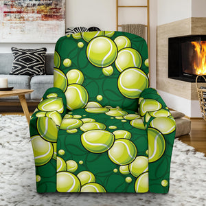 Tennis Pattern Print Design 04 Recliner Chair Slipcover