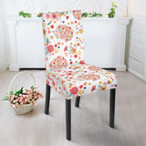 Hedgehog Pattern Print Design 03 Dining Chair Slipcover