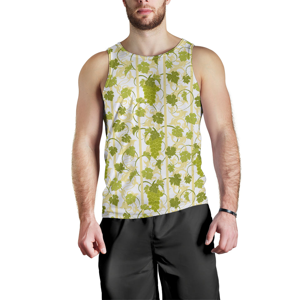 Grape Pattern Background Men Tank Top