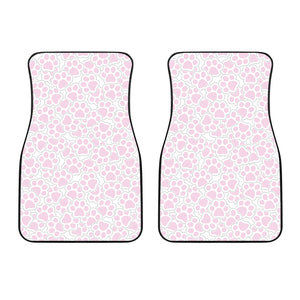 Dog Paws Pattern Print Design 03 Front Car Mats