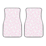 Dog Paws Pattern Print Design 03 Front Car Mats