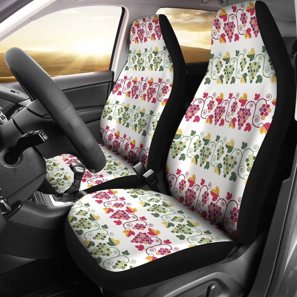 Grape Grahpic Decorative Pattern Universal Fit Car Seat Covers