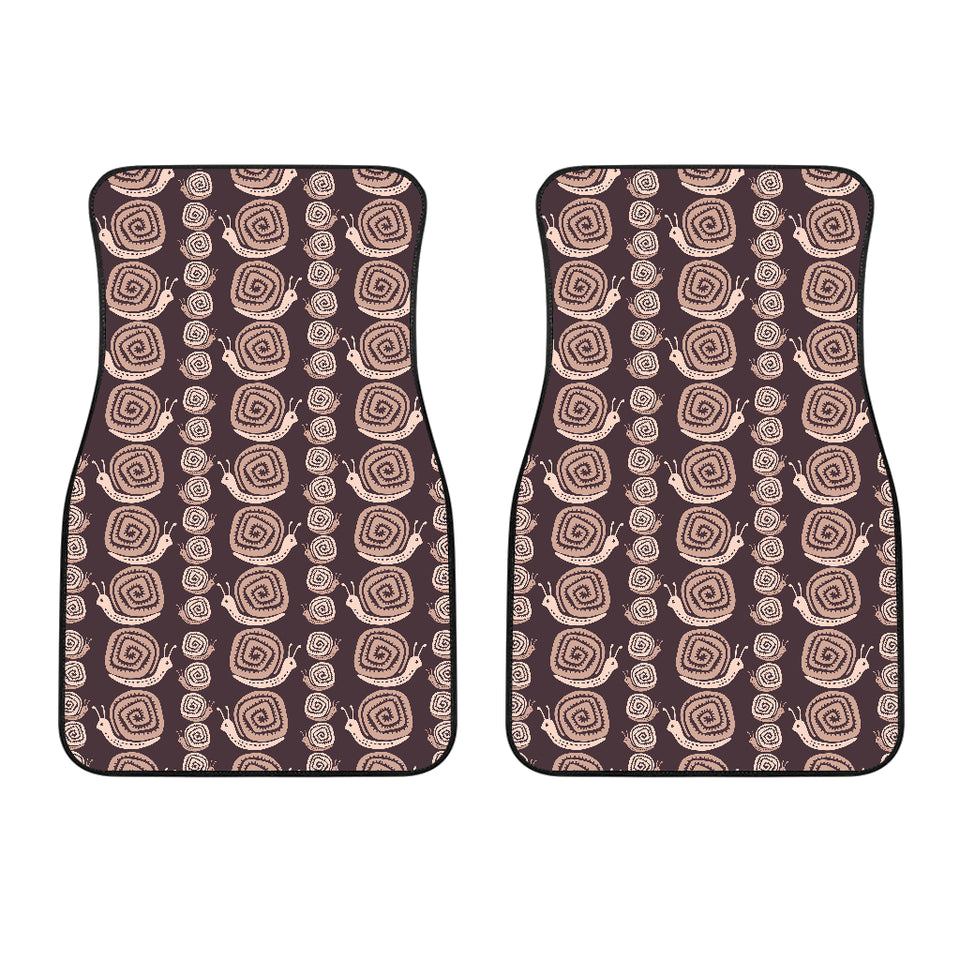 Snail Pattern Print Design 03 Front Car Mats