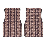 Snail Pattern Print Design 03 Front Car Mats