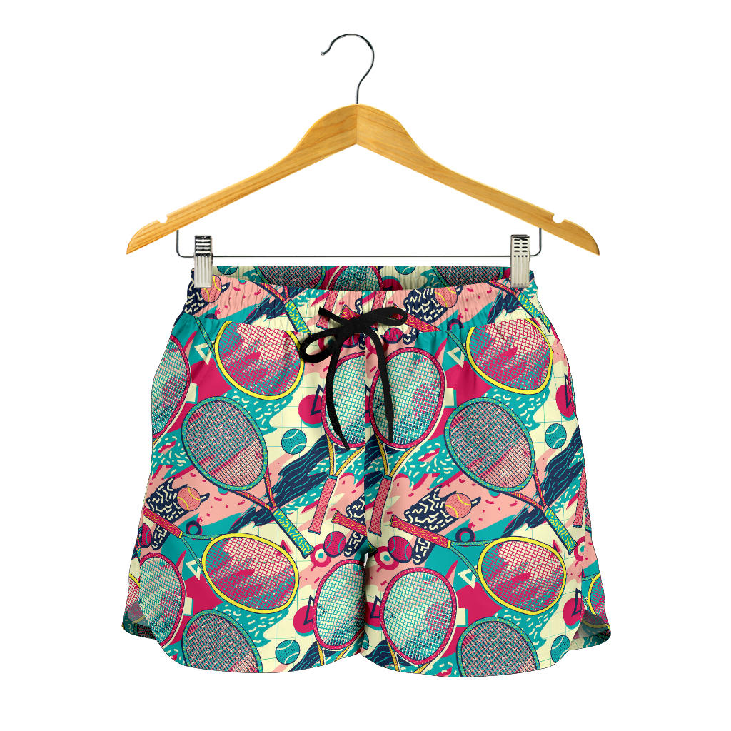 Tennis Pattern Print Design 01 Women Shorts