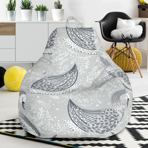 Swan Gray Pattern Bean Bag Cover