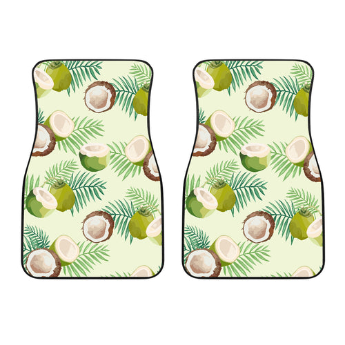 Coconut Pattern Print Design 03 Front Car Mats