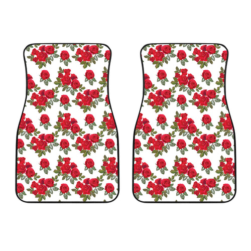 Rose Pattern Print Design 05 Front Car Mats