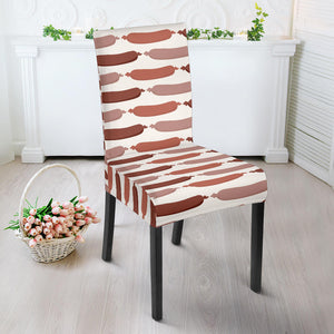 Sausage Pattern Print Design 02 Dining Chair Slipcover