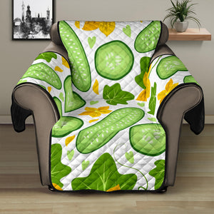 Cucumber Pattern Recliner Cover Protector