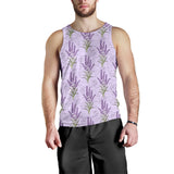 Lavender Pattern Background Men Tank Top