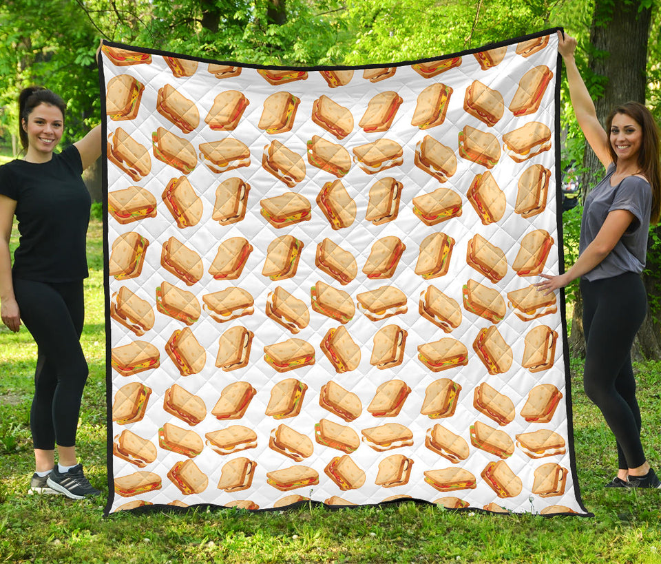 Sandwich Pattern Print Design 01 Premium Quilt