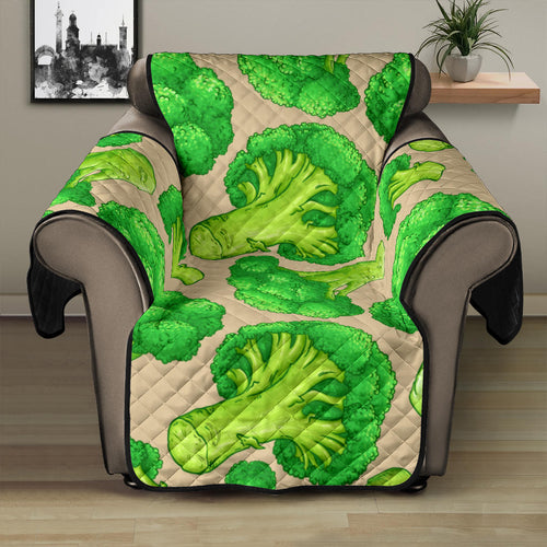 Broccoli Pattern Pink background Recliner Cover Protector