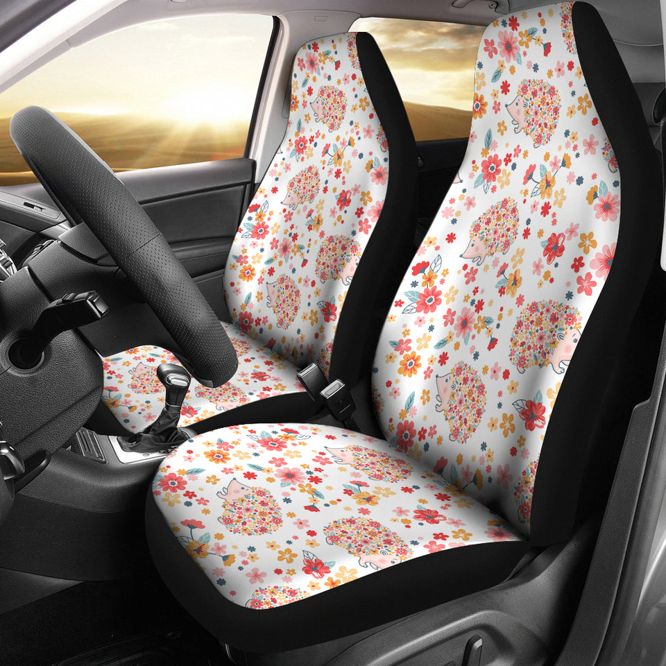 Hedgehog Pattern Print Design 03 Universal Fit Car Seat Covers