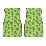Lime Pattern Background Front Car Mats
