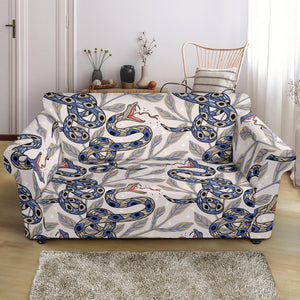 Snake Leaves Pattern Loveseat Couch Slipcover