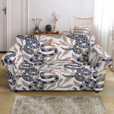 Snake Leaves Pattern Loveseat Couch Slipcover