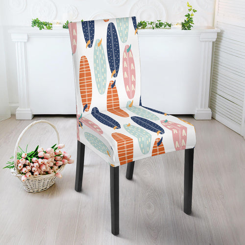 Surfboard Pattern Print Design 04 Dining Chair Slipcover