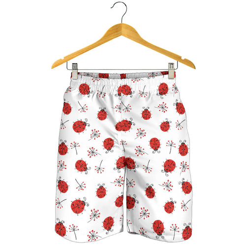 Ladybug Pattern Print Design 04 Men Shorts