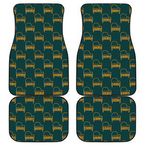 Piano Pattern Print Design 03 Front and Back Car Mats