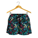 Swallow Pattern Print Design 04 Women Shorts