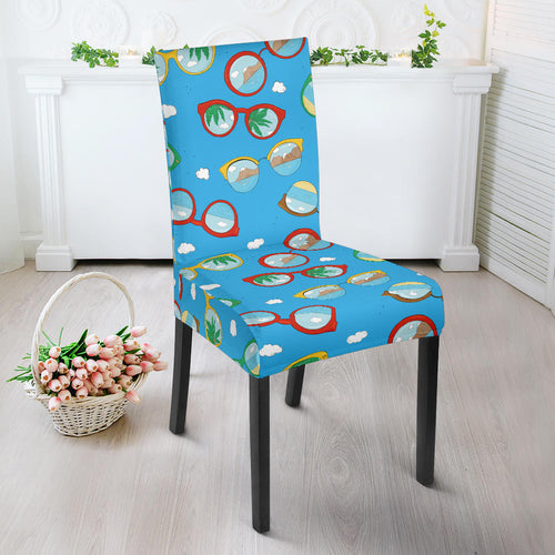 Sun Glasses Pattern Print Design 03 Dining Chair Slipcover