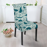 Stingray Pattern Print Design 01 Dining Chair Slipcover