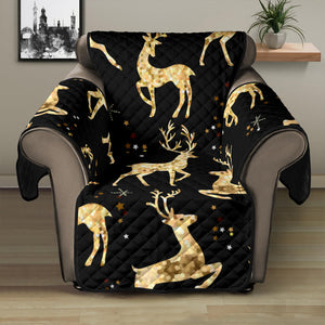 Gold Deer Pattern Recliner Cover Protector