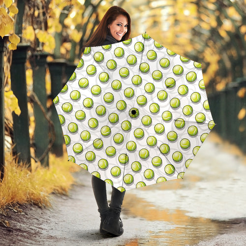 Tennis Pattern Print Design 05 Umbrella
