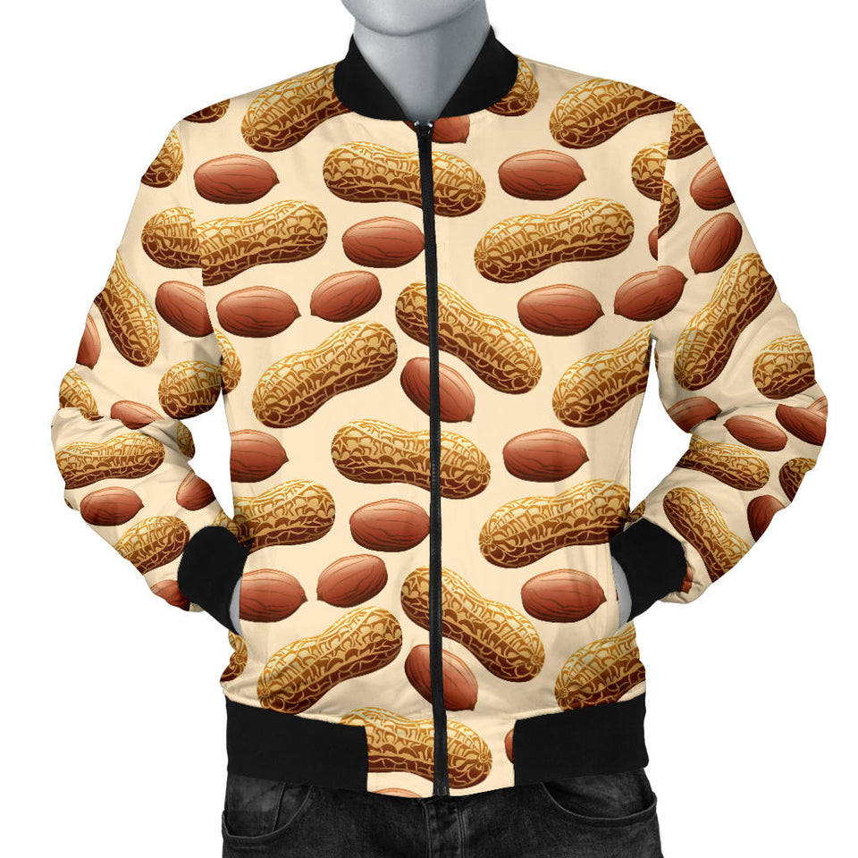 Peanut Pattern Men Bomber Jacket