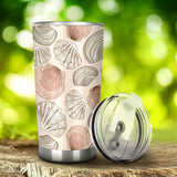 Shell Pattern Background Tumbler