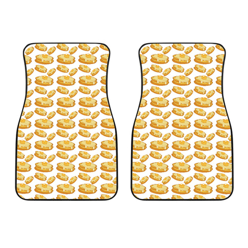 Pancake Pattern Print Design 05 Front Car Mats