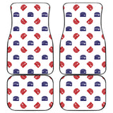 Hamburger Pattern Print Design 04 Front and Back Car Mats