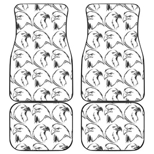 Eagle Pattern Print Design 01 Front and Back Car Mats