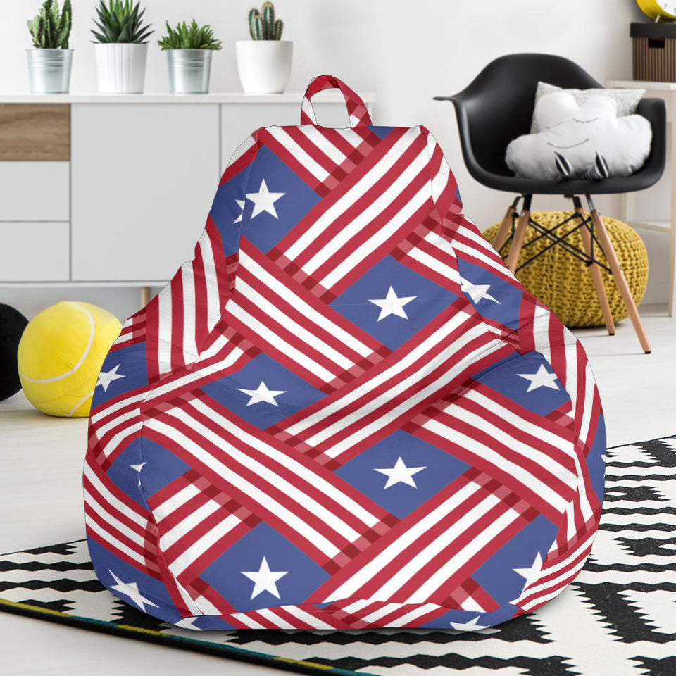 USA Star Stripe Pattern Bean Bag Cover