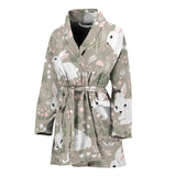 Cute Rabbit Pattern Women Bathrobe