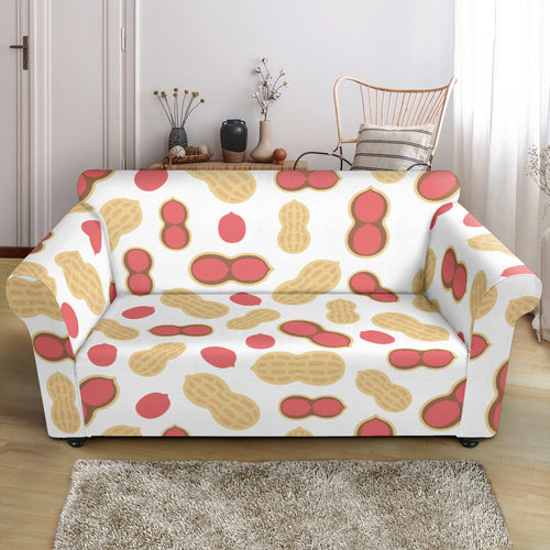 Peanut Theme Pattern Loveseat Couch Slipcover