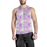 Unicorn Heart Pattern Men Tank Top