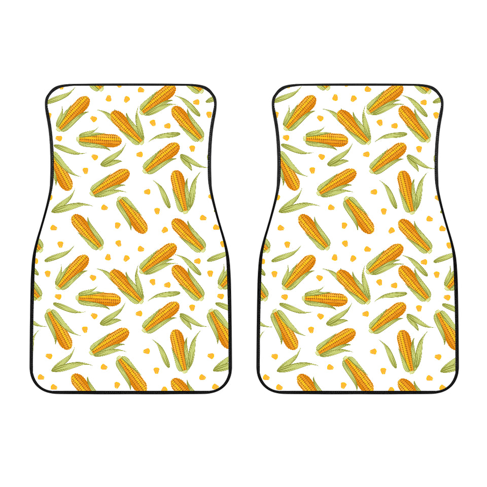 Corn Pattern Print Design 04 Front Car Mats