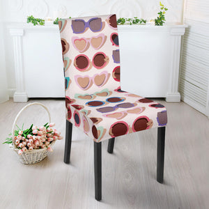 Sun Glasses Pattern Print Design 04 Dining Chair Slipcover