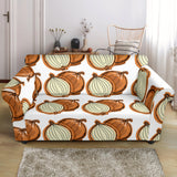 Onion Theme Pattern Loveseat Couch Slipcover