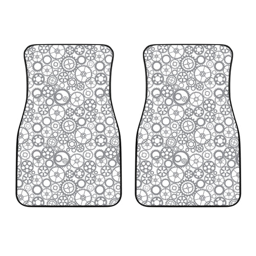 Gear Pattern Print Design 05 Front Car Mats