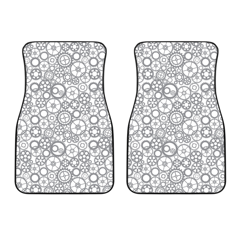 Gear Pattern Print Design 05 Front Car Mats