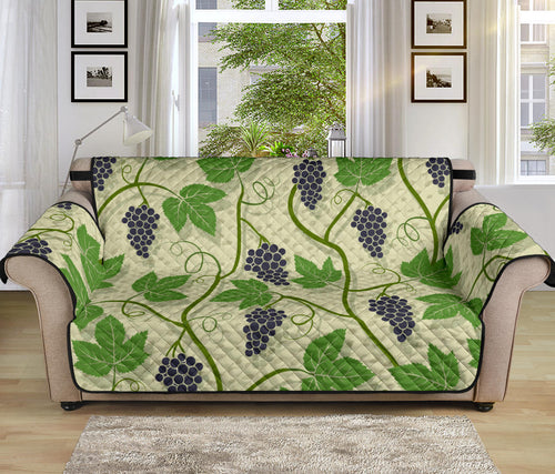 Grape Leaves Pattern Sofa Cover Protector