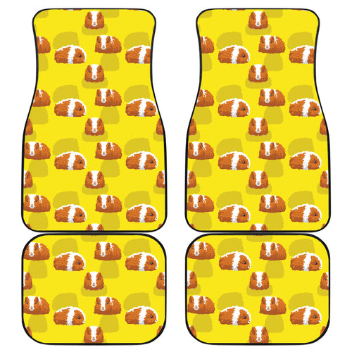 Guinea Pig Pattern Print Design 05 Front and Back Car Mats