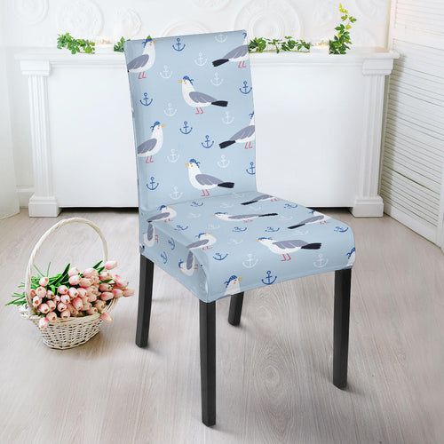 Pigeon Pattern Print Design 03 Dining Chair Slipcover