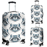 Raccoon Head Pattern Luggage Covers