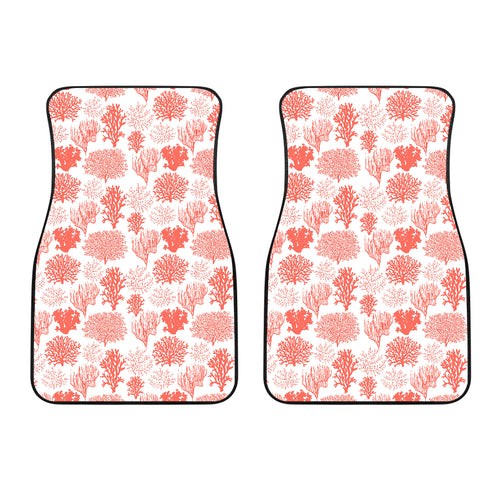 Coral Reef Pattern Print Design 05 Front Car Mats